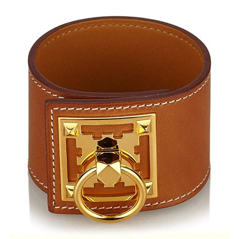 hermes tan bracelet|hermes leather bracelets.